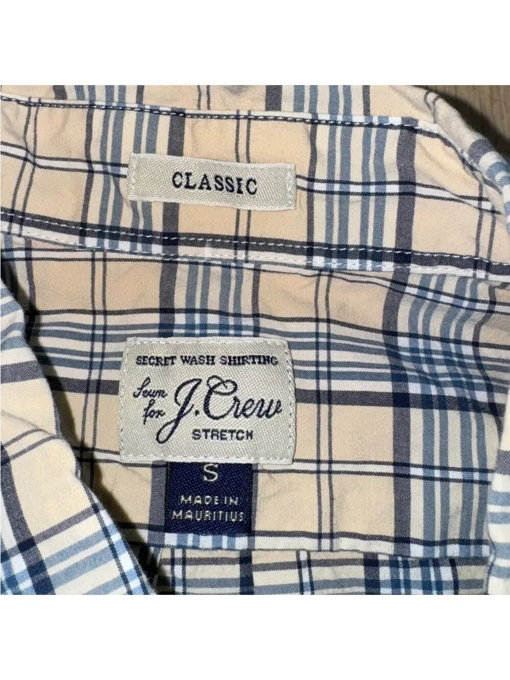 J. Crew Classic Stretch Long Sleeve Casual Button Down Shirt Striped Size Small